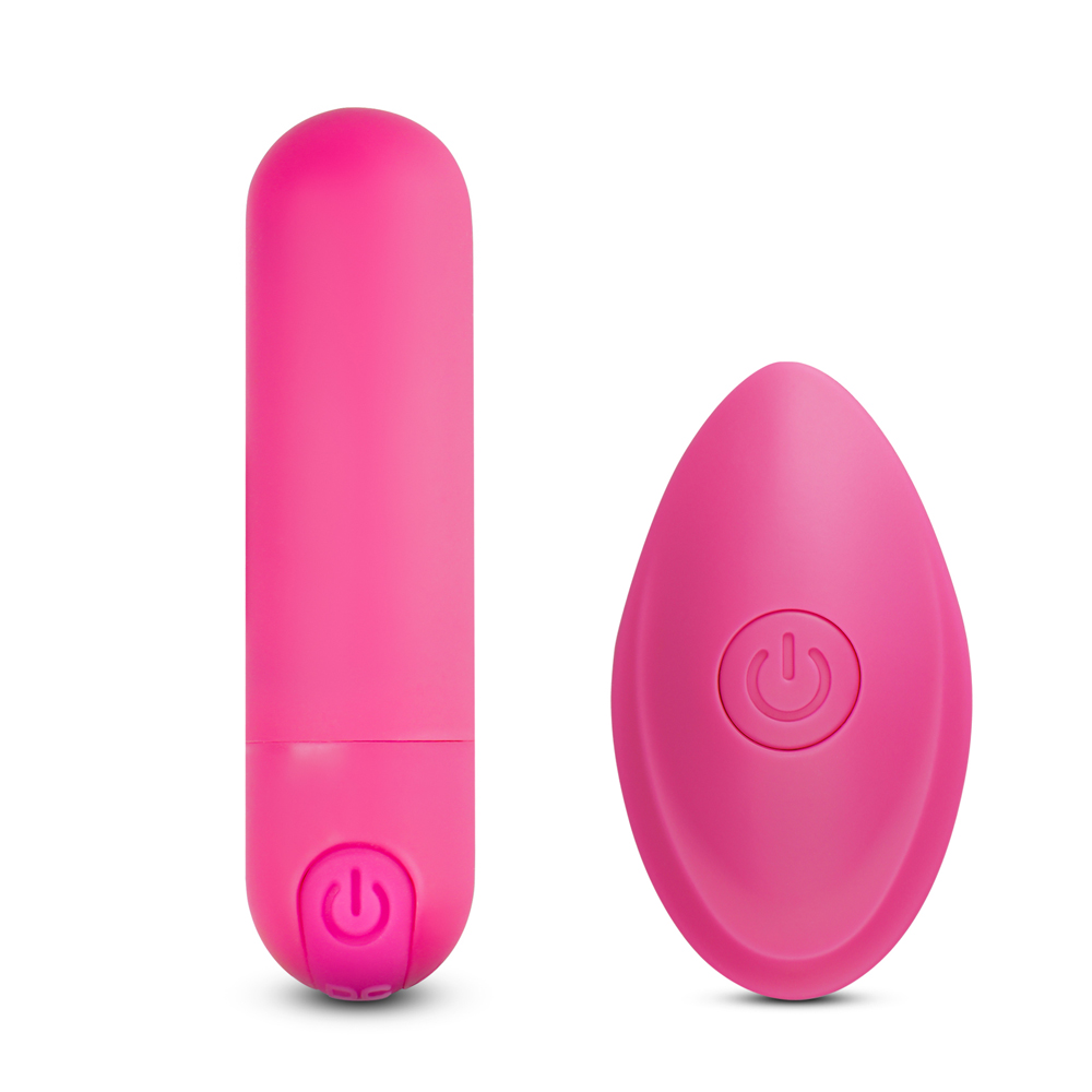 10 Speeds Rechargeable Remote Control Pink Color Vibrating Bullet