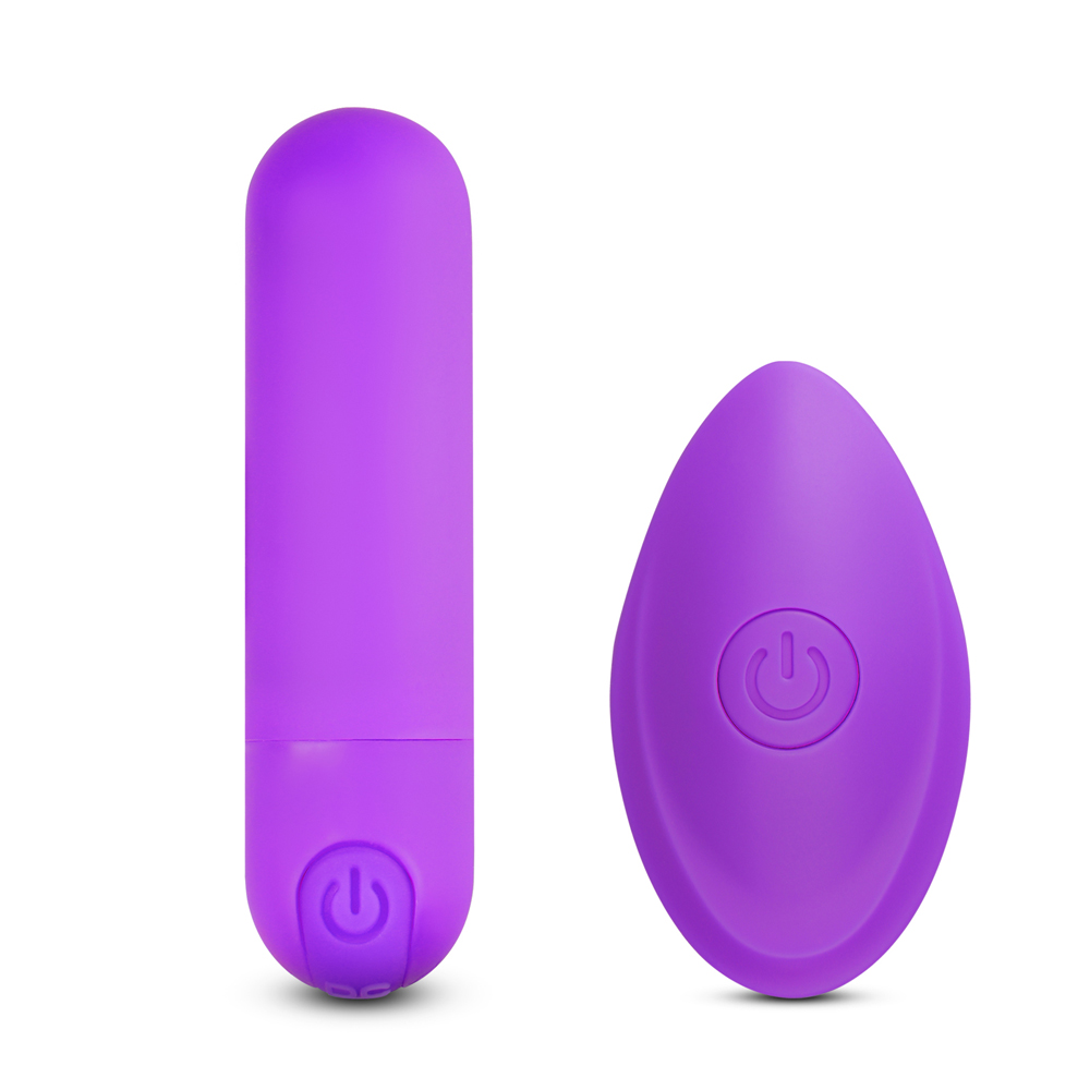 10 Speeds Rechargeable Remote Control Purple Color Vibrating Bullet