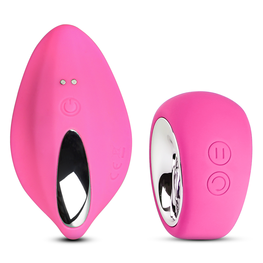 9 Speeds Pink Color Silicone Wearable Panty Vibrator with Wireless Remote Control