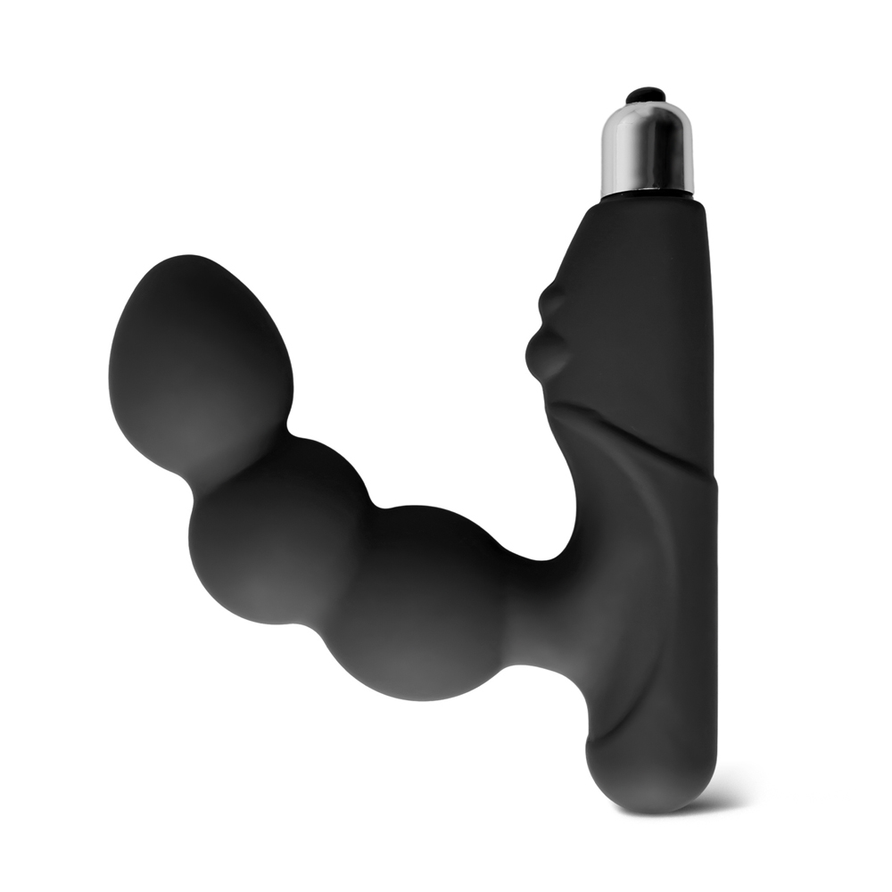 Black Silicone Vibrating Prostate Massager