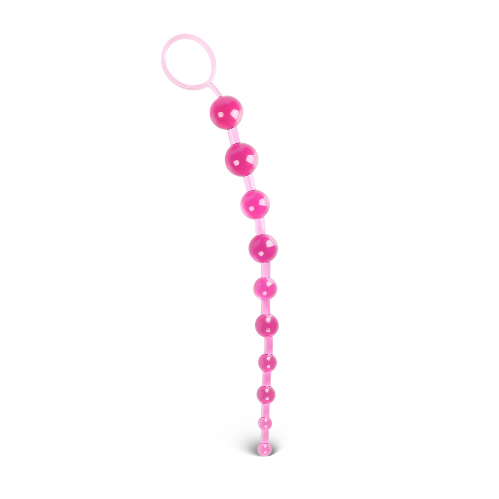 Pink 10 Beads Anal Toy