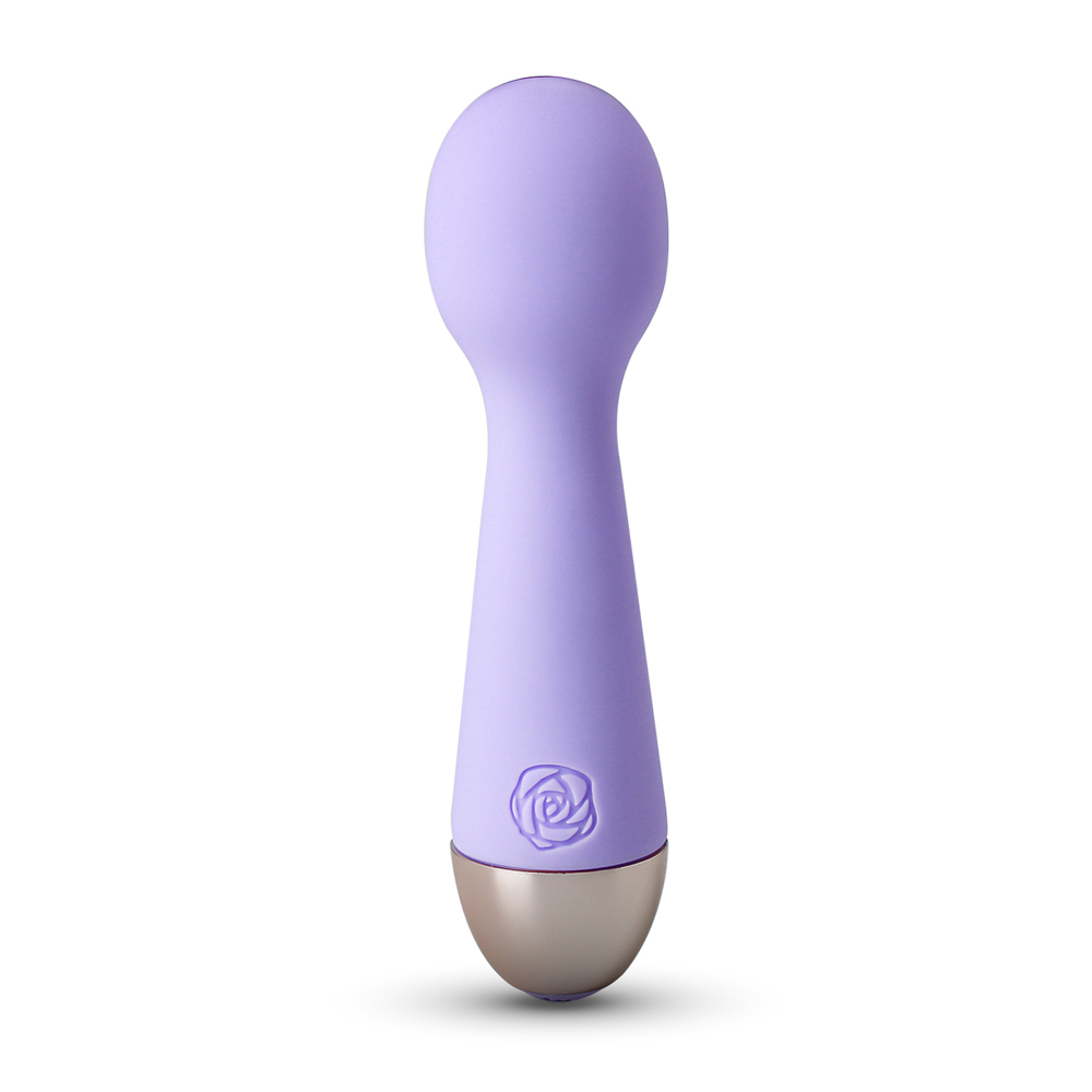 Purple Color 10-Speed Mini Vibrating Rechargeable Wand Massager