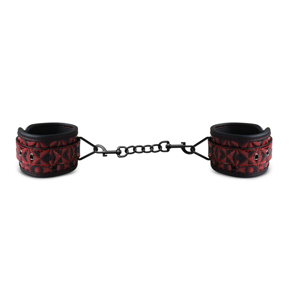 Red Color Embossed Handcuffs