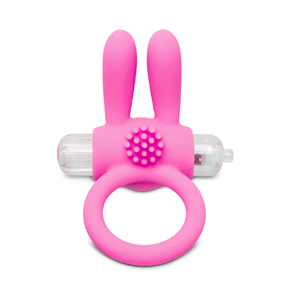 Silicone Pink Rabbit Vibrating Cock Ring