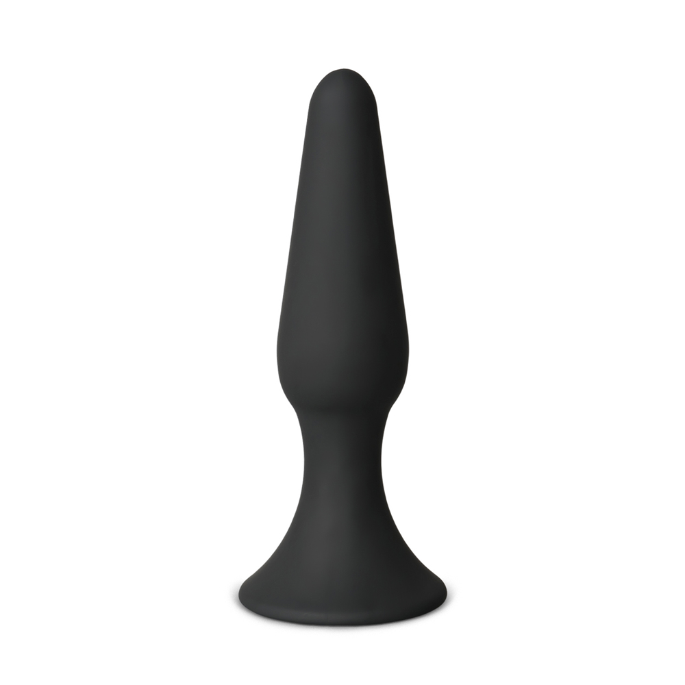 Small Size Classic Black Silicone Anal Plug